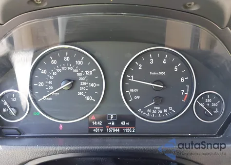 2014 BMW 320I из США, поврежденный, VIN WBA3B1C56EPV79074